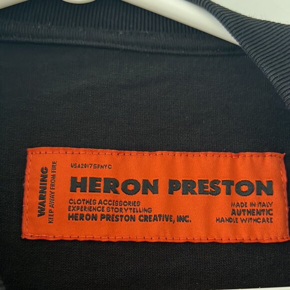 Heron Preston NASA Black Long Sleeve Tee Fall/Winter 1990 – Streetwear - Picture 5 of 6